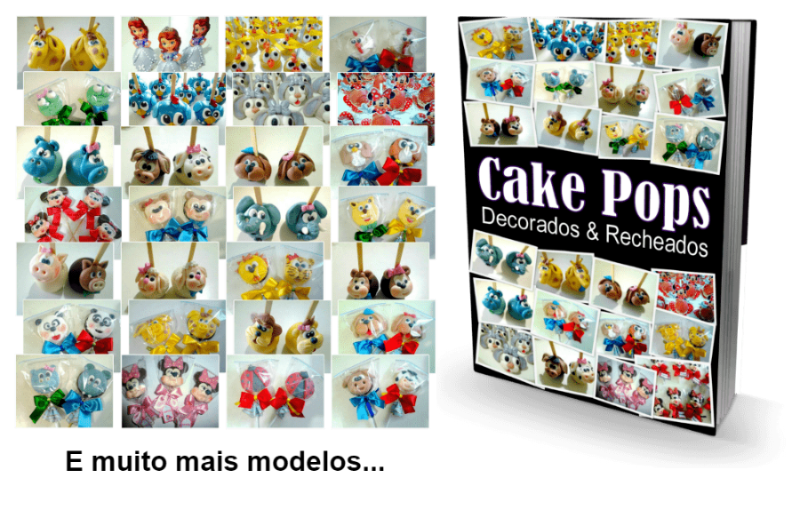 Ebook com várias ideias de cake pops
